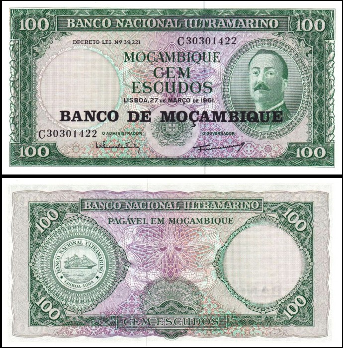 Mozambic 1961(1976) - 100 escudos UNC